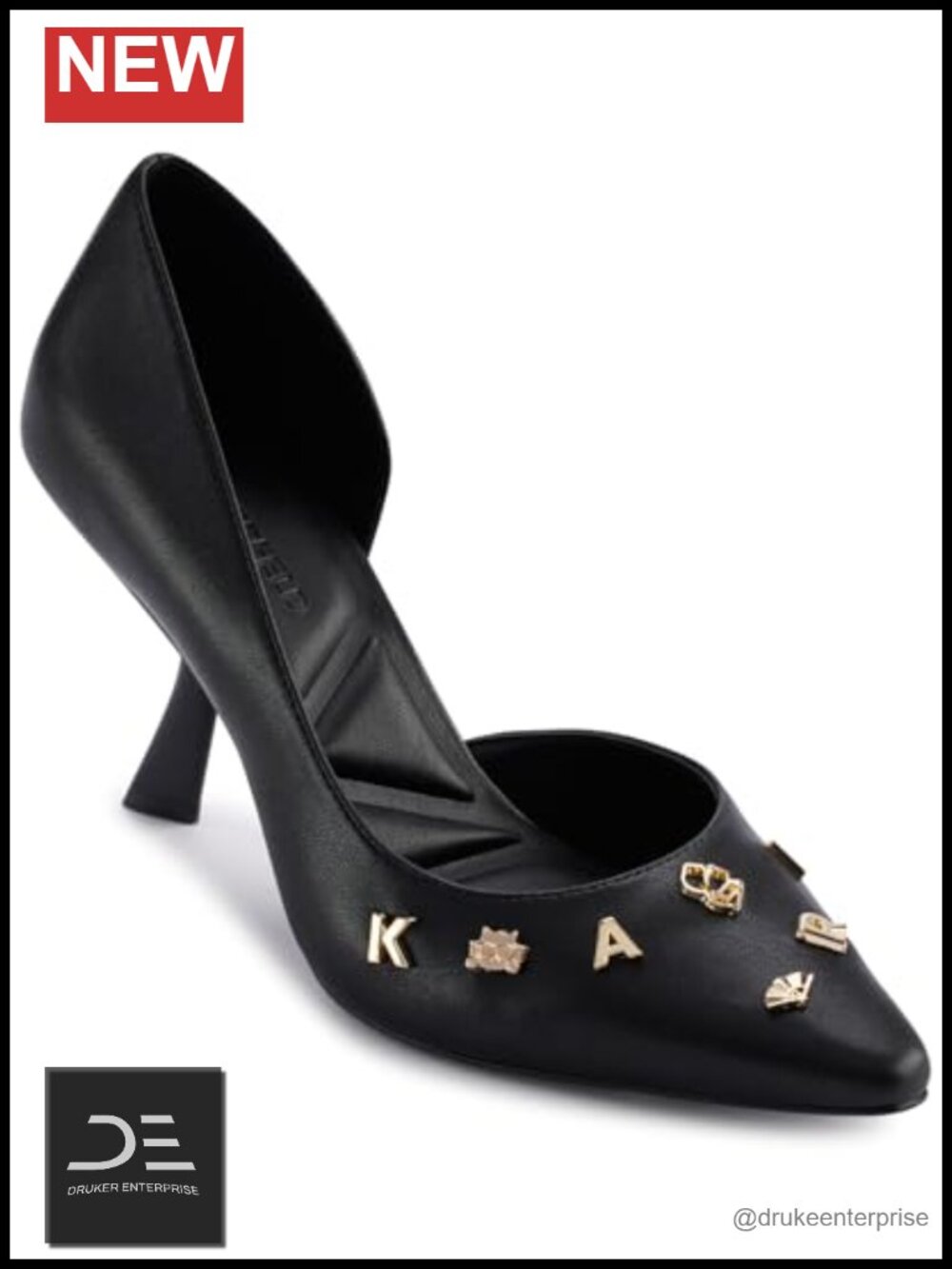 Women's Kipton Stiletto Pump with Pins - Pointed Toe Heels, Cushioned Insole,